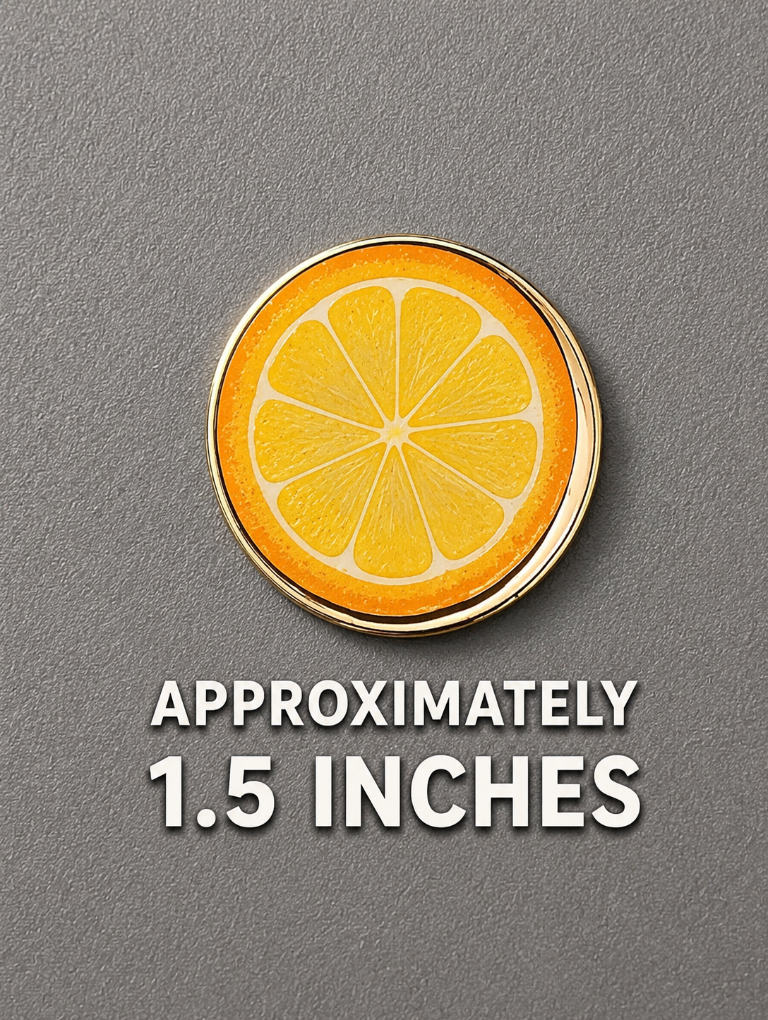 Miniature Fruit Page Clip ORANGE