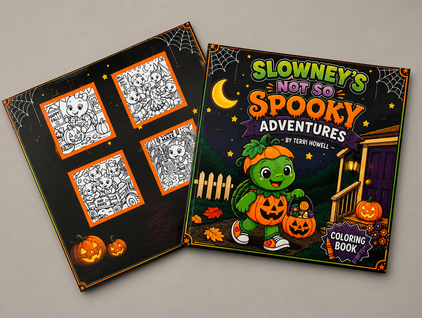 Slowney's NOT SO Spooky Adventures Coloring Book