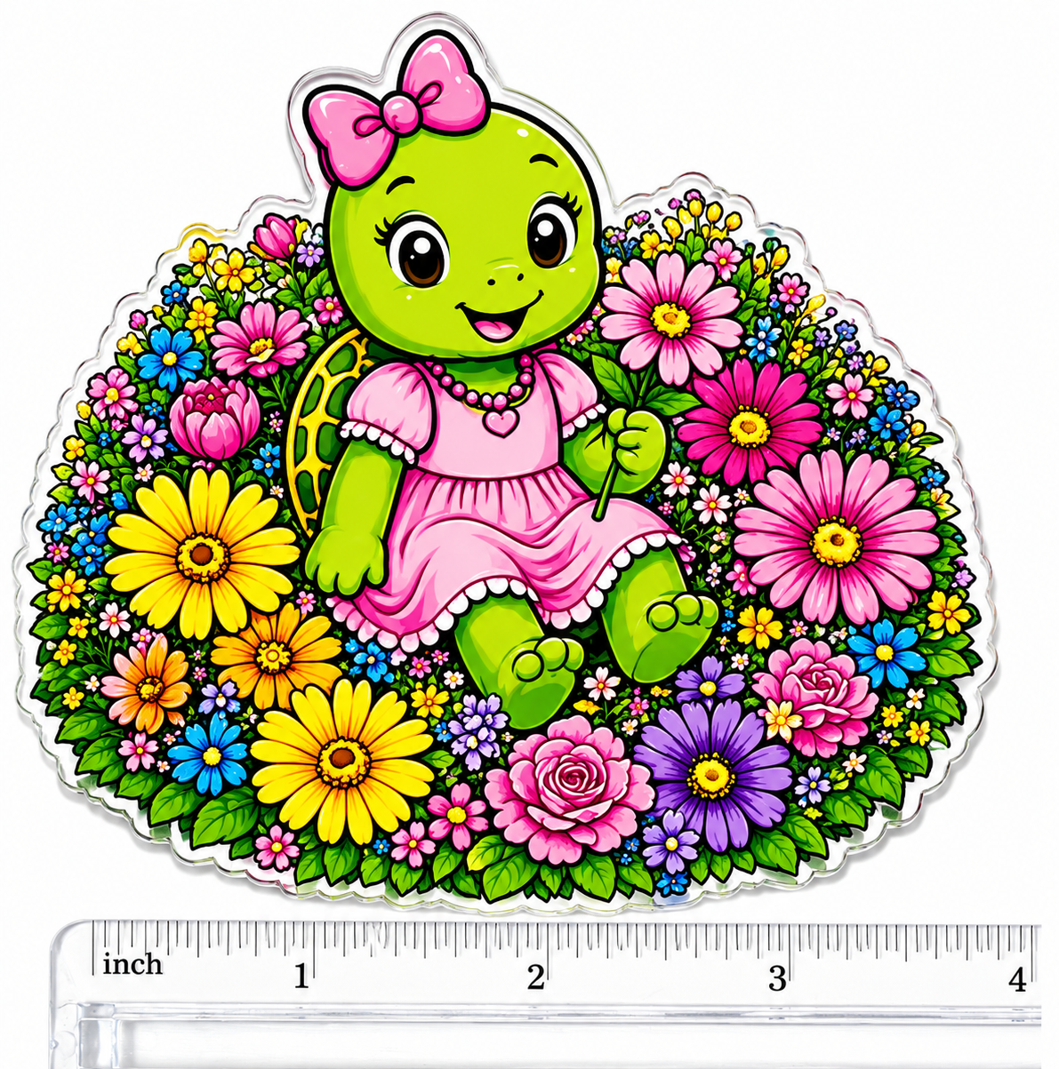 Slowney Floral Acrylic Clip