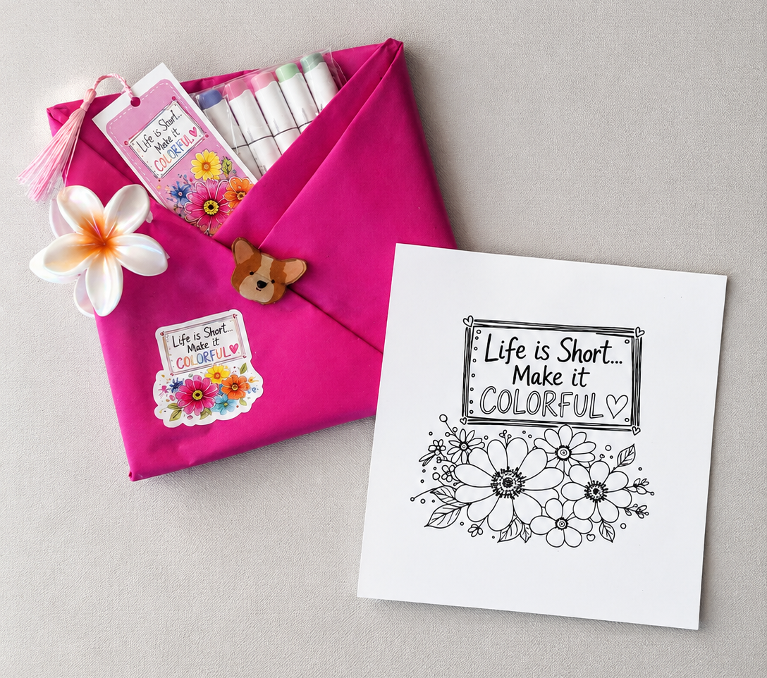Blind date with a coloring book package