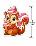 Soft Serve Squirrel Sticker